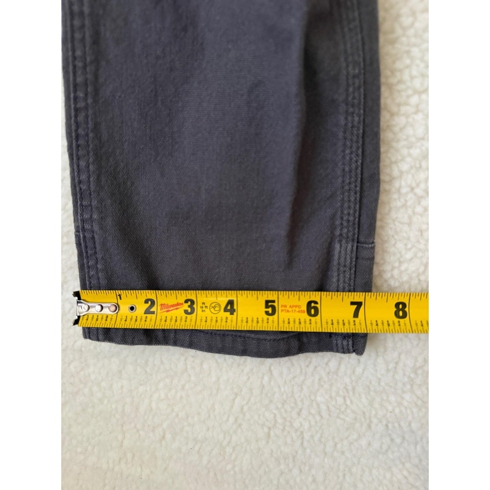 Dovetail Workwear Britt Utility Pants Womens 6 Gray Double Knee Carpenter Canvas - Picture 13 of 14